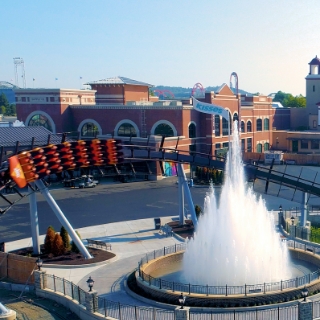 Kisses fountain at hersheypark